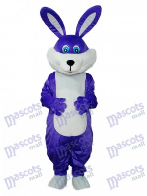 Easter Purple Rabbit Mascot Adult Costume Animal 