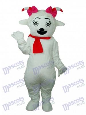 Beauty Sheep Mascot Adult Costume