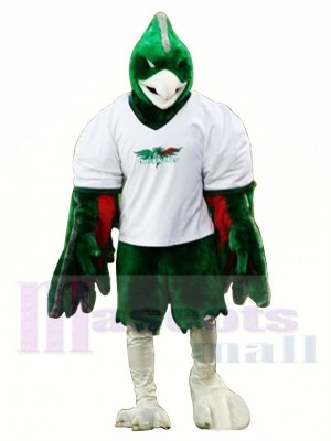 Sport Green Phoenix Mascot Costume 