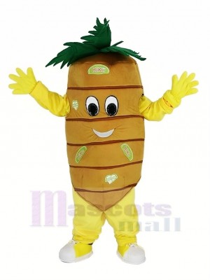 Orange Carrot Vegetable Mascot Costume Cartoon	