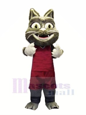 Furry Cat with Suit Mascot Costumes