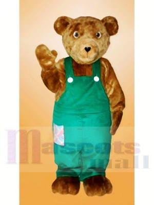 Corduroy Brown Bear Mascot Costumes Animal