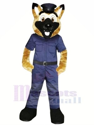 Smiling Police Dog Mascot Costumes Cartoon