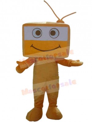 Orange TV Television Mascot Costume