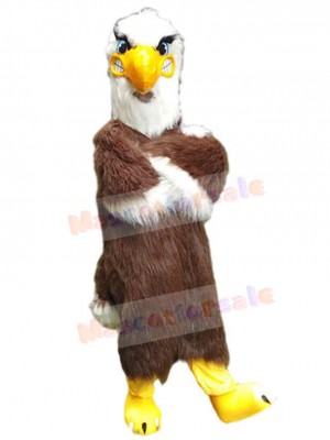 High Quality Brown Eagle Hawk Mascot Costume Animal