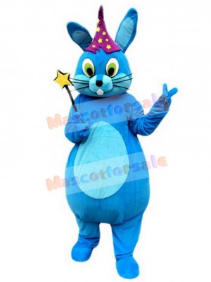Blue Rabbit Mascot Costume Animal