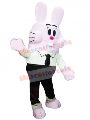 Pink Bunny Mascot Costume Animal