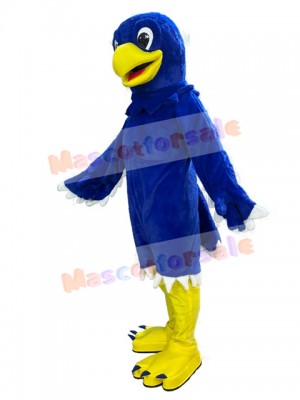 Blue College Hawk Mascot Costume Animal