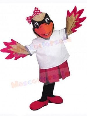 Female Cardinal Bird Mascot Costume Animal