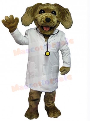 Smiling Doctor Dog Mascot Costume Animal