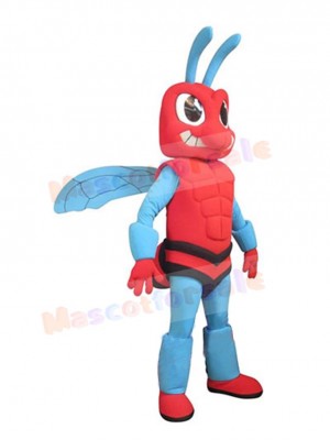 Red Hornet Mascot Costume Insect