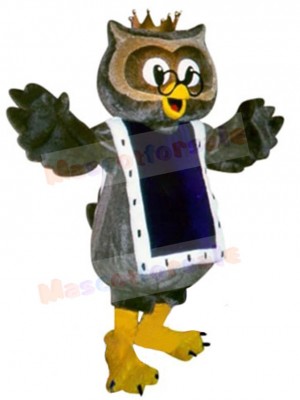 Reading Owl Mascot Costume Animal