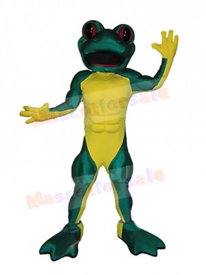 Muscle Frog Mascot Costume Animal