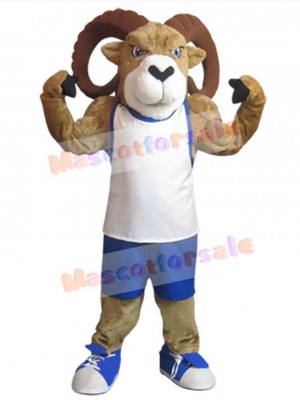 Sporty Ram Mascot Costume Animal