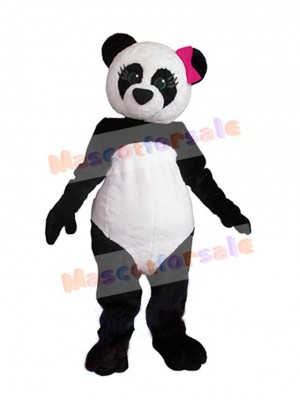 Panda Girl Mascot Costume Animal