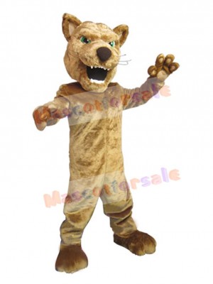 Golden Panther Mascot Costume Animal