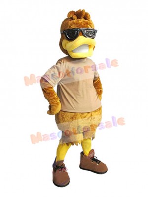 Brown Duck Mascot Costume Animal