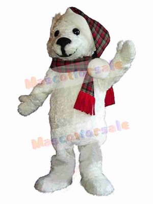 White Bear Mascot Costume Animal