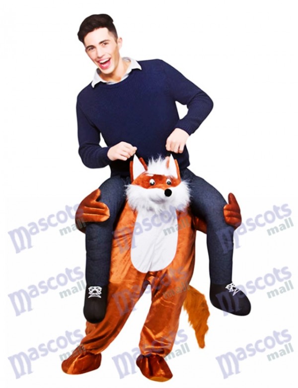 Carry Me Fantastic Fox Piggy Back Mascot Costume Ride On Funny Fancy Dress