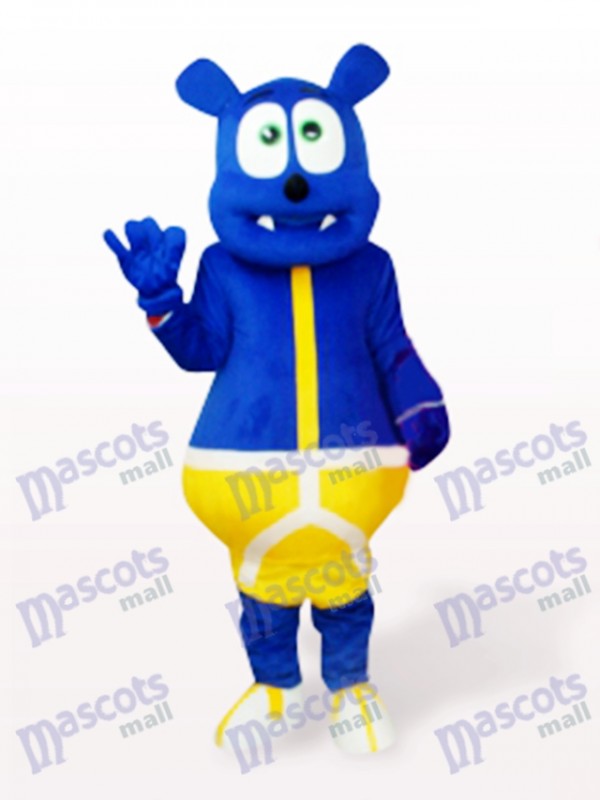 Blue Bear Monster Cartoon  Mascot Costume