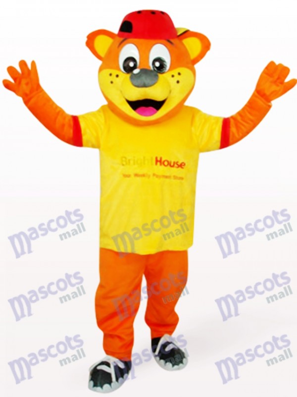 Yellow Male Pipi Bear Animal Mascot Costume