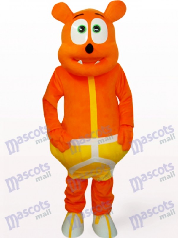 Orange Bear Monster Animal Mascot Costume