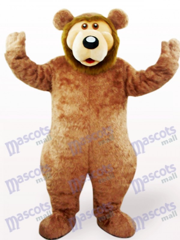 Brown Bear Animal Adult Mascot Costume