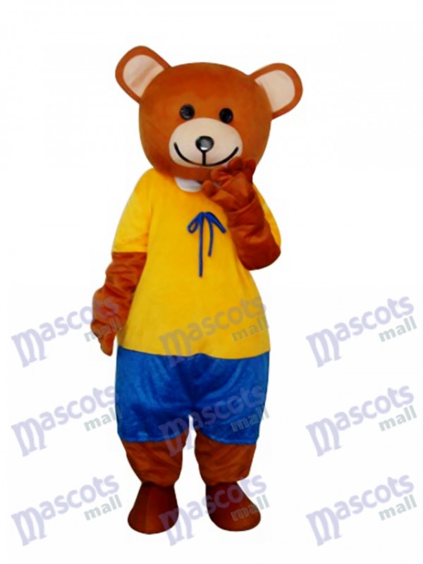 New Ribbon Teddy Bear Mascot Adult Costume
