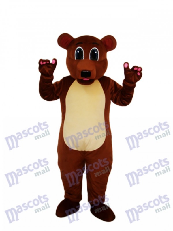 Golden Brown Bear Mascot Adult Costume