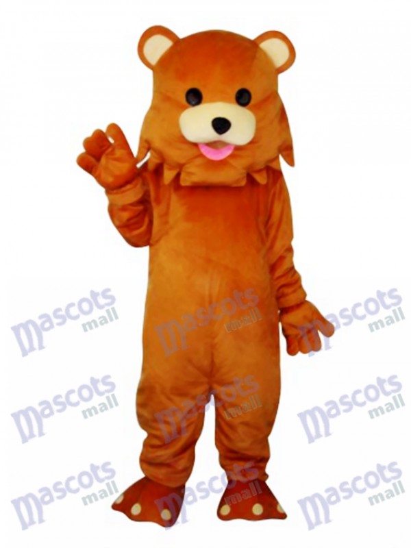 Bear with Strange Mouth Mascot Adult Costume