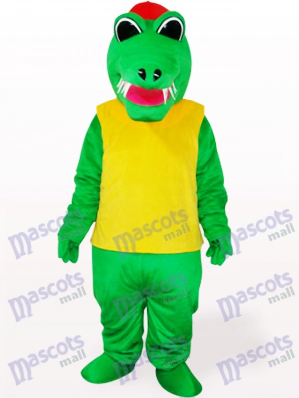 Africa Green And Yellow Crocodile Animal Adult Mascot Costume