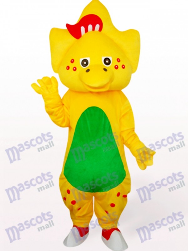 Star Dragon In Yellow Animal Mascot Costume