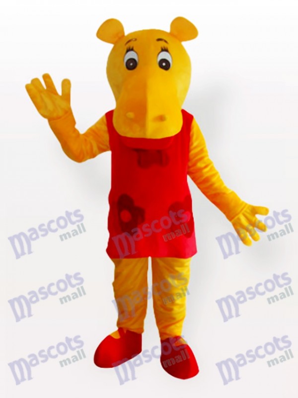 Miss Hippo Adult Mascot Costume