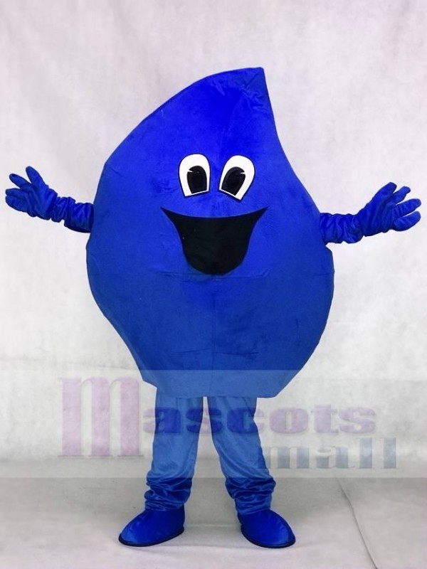 Blue Raindrop Sea Water Drop Mascot Costume