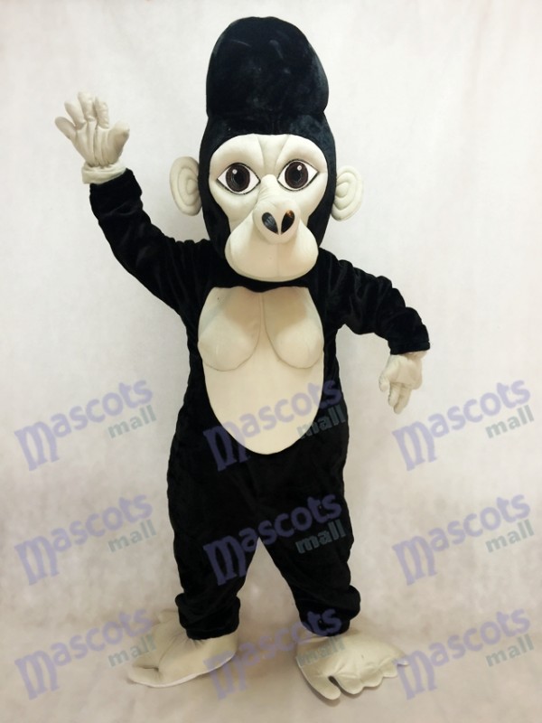 Black Silverback Gorilla Mascot Costume