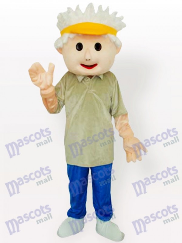 Golf Boy Adult Mascot Costume