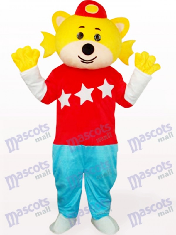 Lovely Boy In Red Clothes Adult Mascot Costume