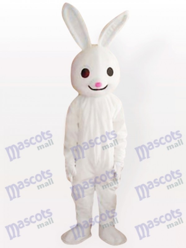 Pink Nose Easter Bunny Rabbit Adult Animal Mascot Costume